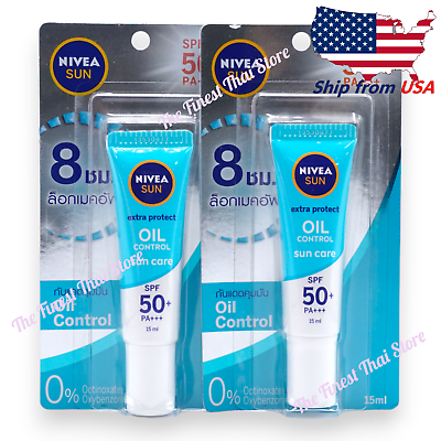 #ad Nivea Sun Oil Control Face Sunscreen Serum SPF50 15ml pack of 2 Ship from USA $19.30