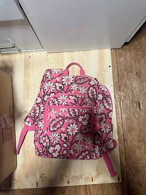 #ad Vera Bradley Campus Backpack Pink Blush Floral Blossoms $60.00