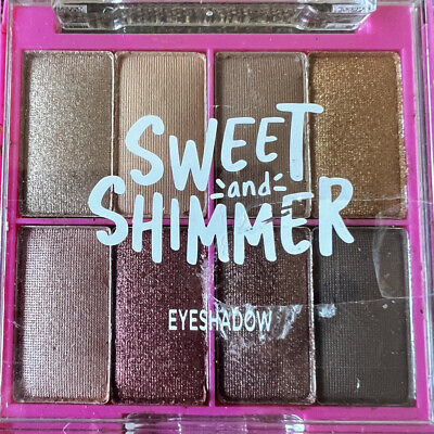 #ad Sweet amp; Shimmer Eyeshadow Palette 8 Shades Browns Neutrals NEW $8.99