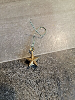 #ad Plastic Golden mini star ornament xmas $4.28
