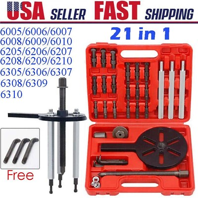 #ad 21pcs Bearing Disassembly Puller Inner Hole Puller Removal Tool Three jaw Puller $44.99