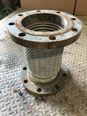 #ad 6quot; X 13quot; Flanged Braided Stainless Steel Flexible Hose Expansion Joint $400.00