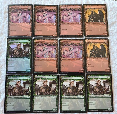 #ad MTG MID LOT of 12 Creature Double Sided Cards ##x27;s 296 297 298 Free Shipping $1.96