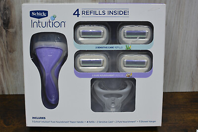 #ad Schick Intuition 6pc Gift Set includes 1 Handle 4 Refills Womens Razors Set $19.95