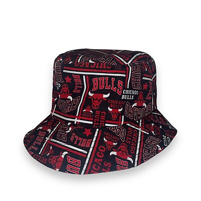 #ad Ultra Game Chicago Bulls Bucket Hat NBA Classic Black Red OSFM $6.77