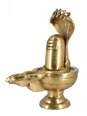 #ad Whitewhale Antique Brass Lord Shiva Lingam Sculpture Shivling Statue Home Decor $185.13