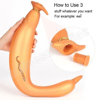 #ad 55cm Long Anal Plug Hollow Inflatable Butt Plug Liquid Silicone Soft Anal Dildo $72.67