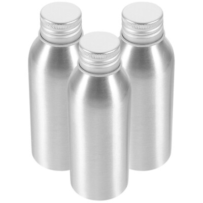 #ad 3 Piece 100ml Aluminum Shampoo Lotion Body Bottle Set $8.98
