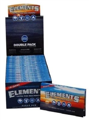 #ad FULL BOX 25PKS Elements Single Wide 1.0 Ultra Thin Rice Cigarette Rolling Papers $32.88