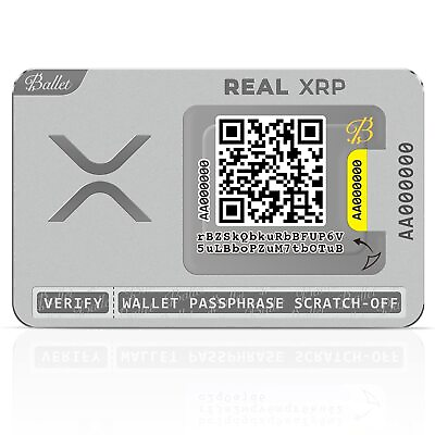 #ad Real XRP The Easiest Crypto Cold Storage Card $54.47