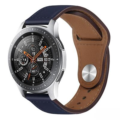 #ad Leather Band Strap Fr Samsung Galaxy Watch 6 4 5 Pro 40mm 44mm Classic 43mm 47mm $9.35
