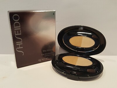 #ad Shiseido The Makeup Eyeshadow Duo #4 Yellow Brown 0.14 Oz $9.99
