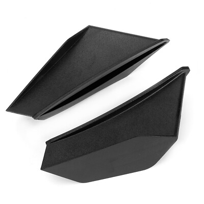 #ad 1 Pair Motorcycle Winglet Aerodynamic Wing Kit Fits For Black $10.39