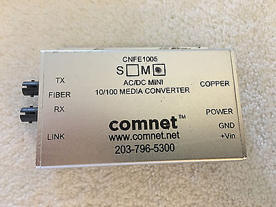 #ad Comnet CNFE1005 AC DC MINI 10 100 MEDIA CONVERTER Used $75.00