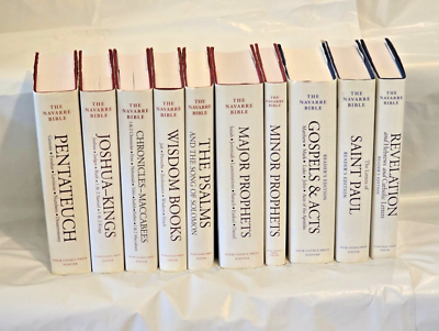 #ad 10 Volume Complete Set The Navarre Bible Old And New Testament Like New $174.97