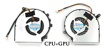 Cooling Fan for CPU GPU MSI GE62 GL62 GE72 GL72 GP62 GP72 PE60 PE70 3 Pin $14.01