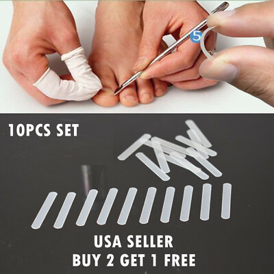 #ad 10Pcs Ingrown Toenail Corrector Toe Foot Nail Correction Sticker Pedicure Tool $3.39