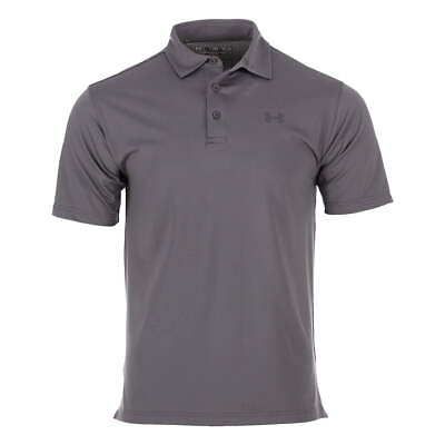 #ad New Under Armour Men#x27;s AERATED GOLF Polo UA MENS SHIRT COLLARED GREY Small $19.95
