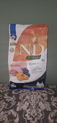 #ad Farmina Namp;D Dog Dry Puppy Grain Free Pumpkin Medium Maxi Lamb amp; Blueberry 5.5... $21.99