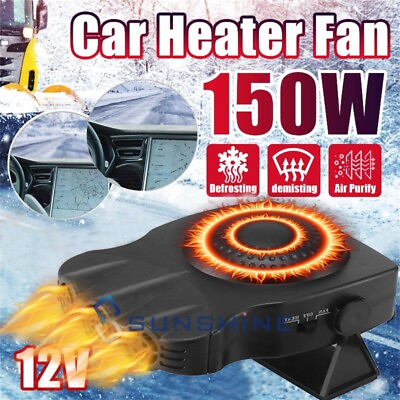 #ad DC 12V 150W Heating Cooling Windshield Fan Auto Car Heater Defroster Demister $18.59