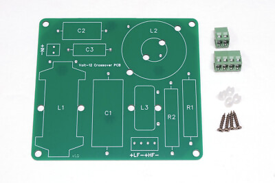 #ad Single Crossover PCB for the Volt 12 Coaxial DIY Speaker Design PCB Board Kit $12.50