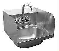 #ad GSW USA HS 1615S Stainless Wall Mount Hand Sink w Splash Guards NSF $194.69