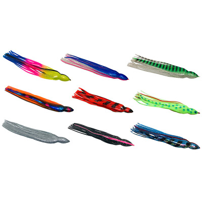 #ad Marlin Lure Skirts Includes 2 Squid Trolling Lure Skirt Octopus Skirts $7.95