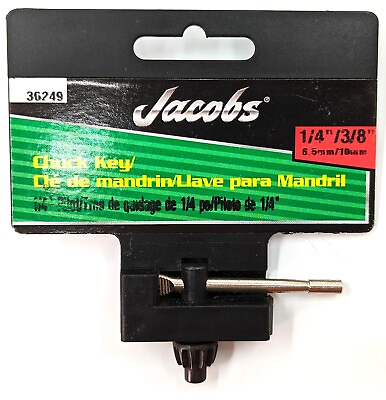 #ad NEW Jacobs® #30249 1 4 inch to 3 8 inch Chuck Key 1 4” Pilot Model K2 $9.99