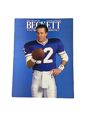 #ad Beckett Football Card Magazine January 1992 *Jim Kelly Cover* $9.99