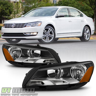 #ad 2012 2013 2014 2015 VW Volkswagen Passat Halogen Headlights Headlamps LeftRight $159.86