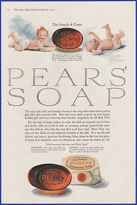 #ad Vintage 1919 PEARS SOAP Beauty Bathroom Art Décor Ephemera Print Ad $14.21