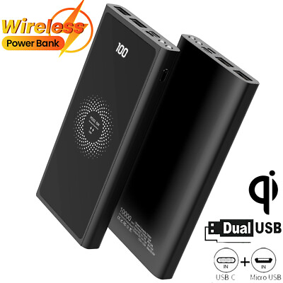 990000mAh Wireless Power Bank Backup Portable Charger External Battery Backup US $19.59