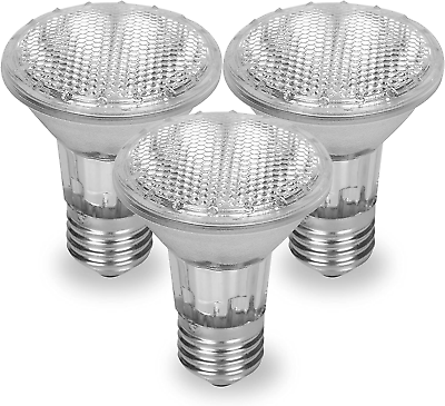 #ad Par 20 3 Pack FL25 50PAR20 FL 50 Watt Halogen Spot Light Bulb Replacement 120V ✅ $20.64