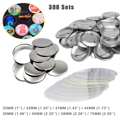 #ad 300 Sets SPTE Metal Button Badge Supplies Crafting Tool for Button Maker Machine $49.99
