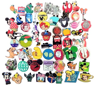 #ad Disney Assorted Pin Trading Lot Pick Size From 5 300 Brand New No Doubles $172.95
