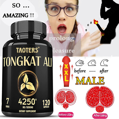 #ad Tongkat 200 Mg Blend with Tribulus Terrestris Extract 30 60 120 Capsules $8.23