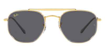 #ad Ray Ban The Marshal II RB3648M Men Women Sunglasses Legend Gold Frame Dark Gray $182.00