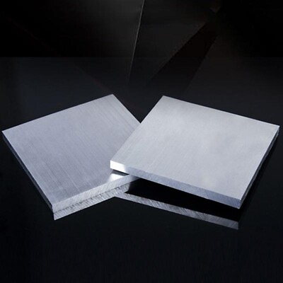 #ad 2 6mm Thick Aluminum Sheet Square Plate Covered DIY with Protective Film Sheet $24.73