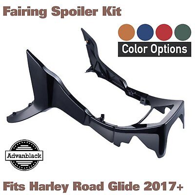 #ad Advanblack Color Matched Fairing Spoiler Kit Fits for 2017 Harley Road Glide $429.00