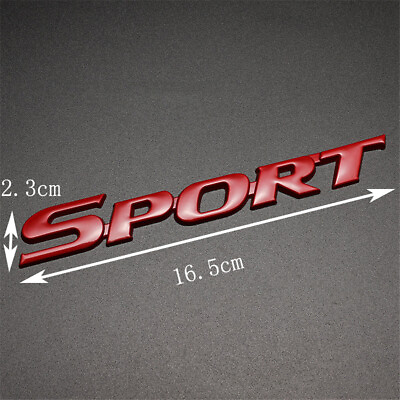 #ad Sport Racing Logo Car Trunk Tailgate Emblem Badge Decal Sticker Red Universal $8.90