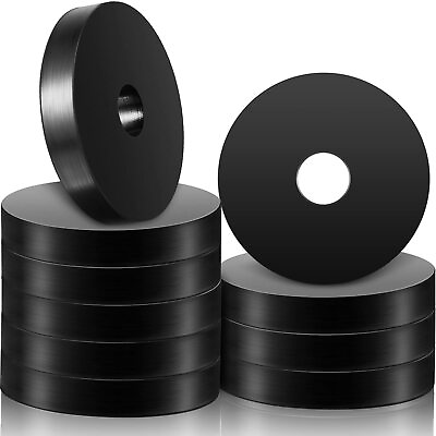 #ad 10 Pcs 1 1 2 Inch OD x 3 8 Inch ID x 1 4 Inch Thickness Rubber Spacer Flat Ru... $17.63
