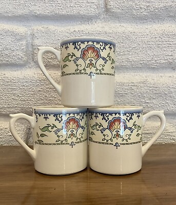 #ad Gien France Marie Louise Set of 3 Coffee Mugs $45.00