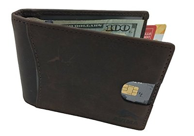 #ad AVIMA BEST Premium Wallets Made of Genuine Leather for Men Dark Brown $19.95