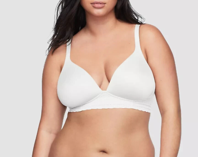 #ad Warner#x27;s Simply Perfect Super Soft Wireless Lightly Lined Comfort Bra White 36B $14.37