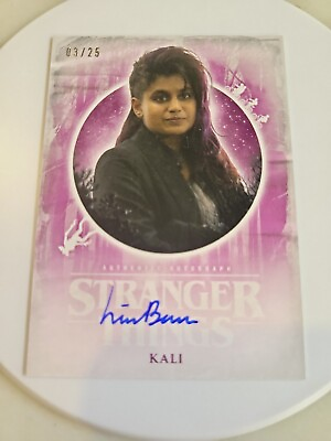 #ad 2019 Stranger Things 2 Autographs Purple #ALB Linnea Berthelsen as Kali SDC 25 $76.50