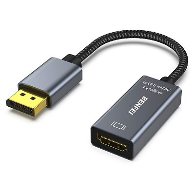 #ad Active DisplayPort to HDMI DP to HDMI Adapter 4K@60Hz Compatible with HP T... $21.13