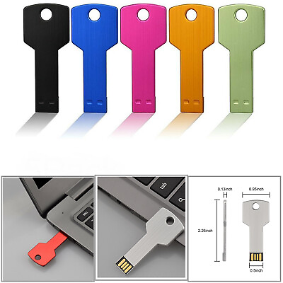 #ad 10Pack USB Flash Drive Metal Key Memory Stick Flash Pen Drive Thumb Drive U Disk $32.39