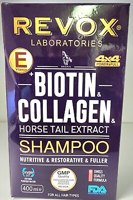 #ad Biotin Collagen Horse Tail Extract Shampoo by Revox 400 ml NEW $18.00