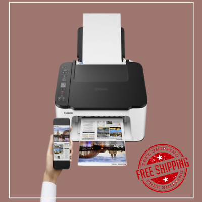 #ad Canon PIXMA TS3522 All in One Inkjet Wireless Scanner Printer with Ink included $48.83