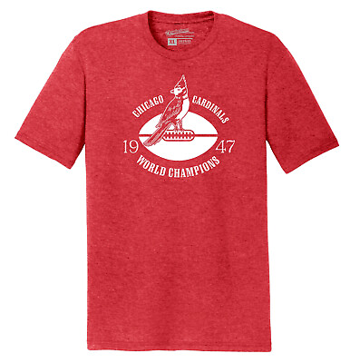 #ad Chicago Cardinals World Champs 1947 Football TRI BLEND Tee Shirt Chicago Bears $22.00